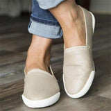 Simple Style Slip-On Flat Heel Soft Footbed Loafers Shopvhs.com