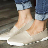 Simple Style Slip-On Flat Heel Soft Footbed Loafers Shopvhs.com