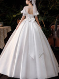 Simple and Super Fairy Dream French Hepburn Wedding Dress Shopvhs.com