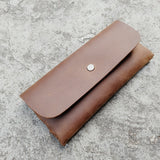 Simple cowhide wallet mobile phone glasses bag Shopvhs.com