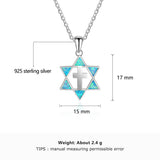 Six-pointed star Women Necklaces 925 silver Shopvhs.com