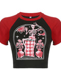 Skull Print Slim T-shirt Shopvhs.com