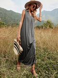 Slim Fit Long Sleeveless Dress Shopvhs.com