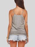 Slim Fit Scoop Neck Drawstring Camisole Shopvhs.com