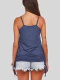 Slim Fit Scoop Neck Drawstring Camisole Shopvhs.com