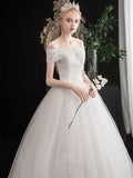 Slim Waist Long Sleeve Wedding Dress Shopvhs.com