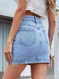 Slim-fit embroidered short skirt Shopvhs.com