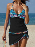 Sling V-Neck Drawstring Two-Piece Swimsuit Shopvhs.com