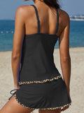 Sling V-Neck Drawstring Two-Piece Swimsuit Shopvhs.com