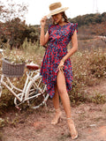 Small Floral Short Sleeve Dress Shopvhs.com