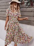 Small floral craft long dress Shopvhs.com