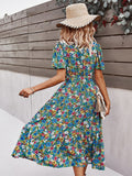 Small floral craft long dress Shopvhs.com