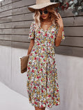 Small floral craft long dress Shopvhs.com