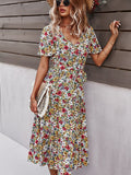 Small floral craft long dress Shopvhs.com