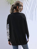 Snake Print Long Sleeve Sweatshirt Shopvhs.com