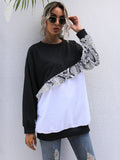 Snake Print Long Sleeve Sweatshirt Shopvhs.com