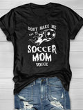 Soccer Graphic Casual Short Sleeve T-Shirt Shopvhs.com