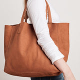 Soft leather  large-capacitytote handbags