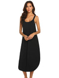 Solid Color Halter Home Nightdress