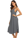 Solid Color Halter Home Nightdress Shopvhs.com