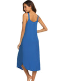 Solid Color Halter Home Nightdress Shopvhs.com