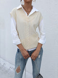 Solid Color Knitted Vest Shopvhs.com