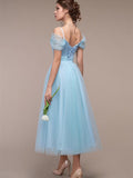 Solid Color Mesh Bridesmaid Dress Shopvhs.com