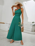 Solid Color Waisted Jumpsuit Shopvhs.com