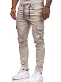 Solid Color Wovenfabric Pants For Men