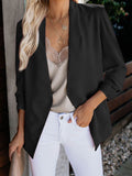 Solid Slim Pocket Long Sleeve Coat Shopvhs.com