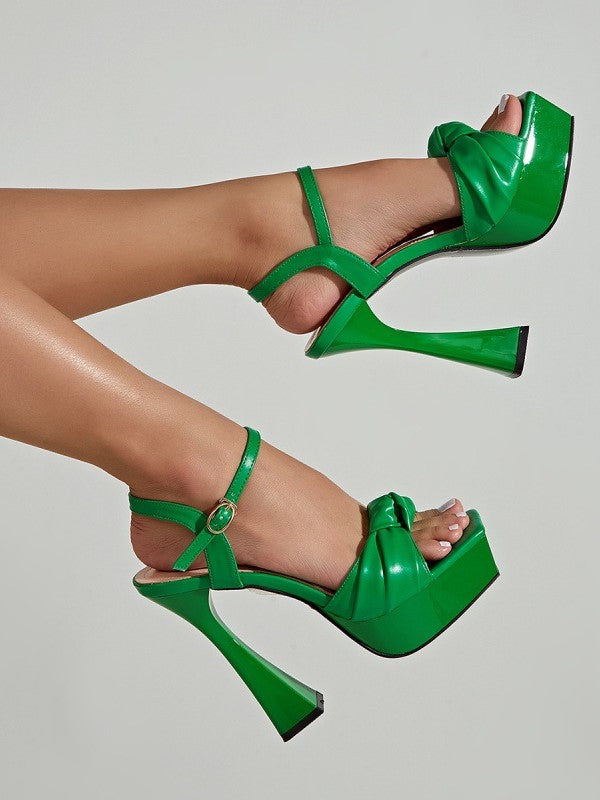 Square Toe Versatile Fashion High Heel Platform Sandals Shopvhs.com