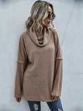 Stacked Collar Knit Sweater Shopvhs.com