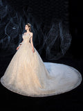 Starry Luxury Big Tail Palace Wedding Dress Shopvhs.com