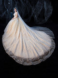 Starry Luxury Big Tail Palace Wedding Dress Shopvhs.com