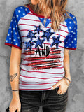 Stars and Stripes Fourth of July T-shirt Shopvhs.com