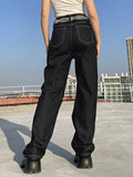 Straight Fit Loose Skinny Jeans Shopvhs.com