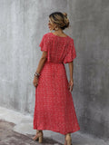 Temperament Commuter Red Slim Polka Dot Dress Shopvhs.com