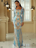 Temperament Slim Sequins Small Trailing Evening Dress Shopvhs.com