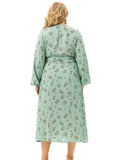 The New Long Sleeve Floral Split Dress Shopvhs.com