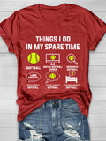 Thing I Do In My Spare Time T-Shirt Shopvhs.com