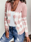 Tie-Dyed Printed Long Sleeve Cardigan Shopvhs.com