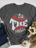 Tis The Season Print Short Sleeve T-shirt Shopvhs.com