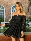 Tube Top Lace Embroidered Homecoming Dress Shopvhs.com