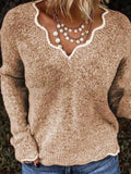 V-Neck Casual Cute Knitted Sweater Shopvhs.com