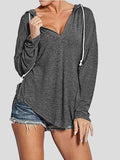 V-Neck Long Sleeve Gym Hoody Shopvhs.com