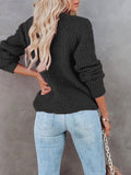 V-Neck Single-Breasted Long Sleeve Sweater Cardigan Shopvhs.com