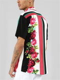 Vintage Spliced Floral Printing Casual Shirts Shopvhs.com