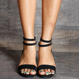 Wedge Heel Buckle Open Toe Roman Sandals Shopvhs.com