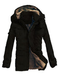 Winter Hooded Zipper Mid-Length Thermal Coats For Men Shopvhs.com