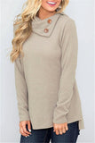 Light Knit Turtleneck Solid Color Sweater